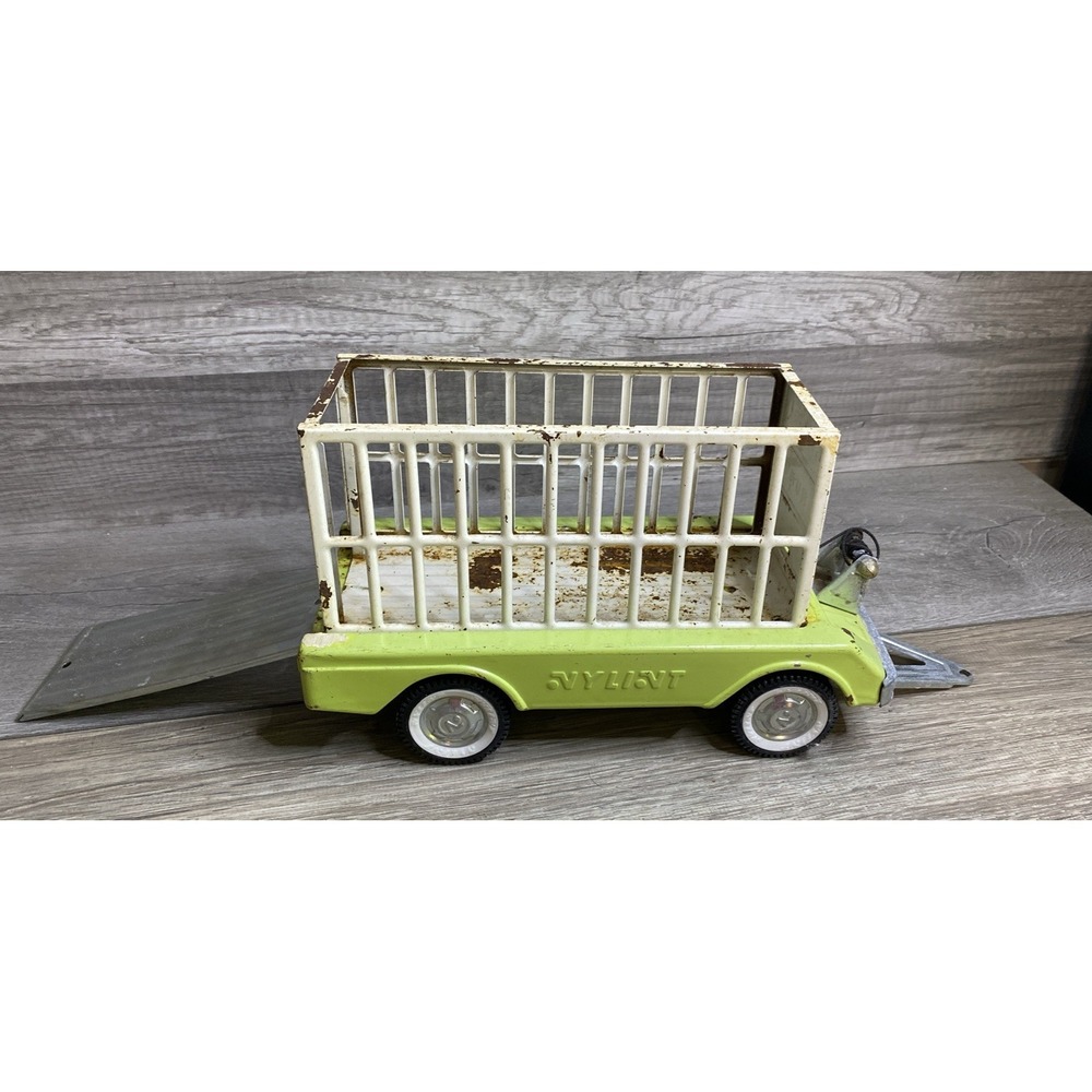 Vintage Nylint Safari Hunt Trailer Only Pressed Steel 11"